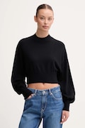 United Colors of Benetton maglione con lana colore nero  1Y6SD2041