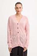 Fracomina cardigan din amestec de lână culoarea roz, FS25WT8006K50501