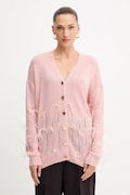 Fracomina cardigan din amestec de lână culoarea roz, FS25WT8006K50501