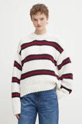 Tommy Jeans sweter z domieszką alpaki damski kolor beżowy DW0DW21679