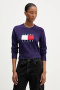 Tommy Jeans maglione donna colore violetto  DW0DW21690