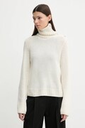 ZADIG&VOLTAIRE sweter kaszmirowy damski kolor beżowy z golfem KWSW02923