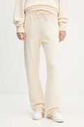 adidas Originals spodnie dresowe z domieszką wełny Knitted Pants damskie kolor beżowy gładkie KF2536