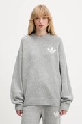 Pulover s dodatkom vune adidas Originals Knitted Sweater boja: siva, tople, KF2341