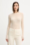 Patrizia Pepe body wełniane damski kolor beżowy lekki 2K0349 K034