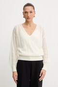 Guess sweter z dodatkiem wełny IZABELLA damski kolor beżowy lekki W5BR90 Z3HQ0