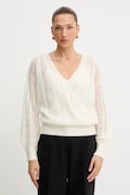 Guess sweter z dodatkiem wełny IZABELLA damski kolor beżowy lekki W5BR90 Z3HQ0