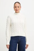 Guess sweter z dodatkiem wełny ELSA damski kolor beżowy z golfem W5BR30 Z1192