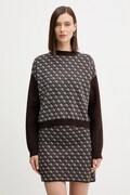 Guess pulover din amestec de lână AUBREY culoarea maro, cu turtleneck, W5BR23 Z3JD2