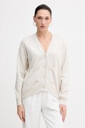 Sisley cardigan din amestec de lână culoarea bej, light, 1KHTM602P