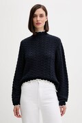 Svetr Pepe Jeans dámský, tmavomodrá barva, s pologolfem, PL7000016