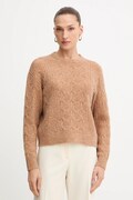Twinset pulover din amestec de lână culoarea maro, 252LL3HCC