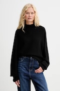 Twinset sweter z dodatkiem wełny damski kolor czarny lekki 252TT3353