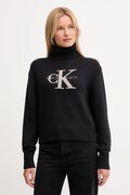 Calvin Klein Jeans sweter damski kolor czarny z golfem LV047D354G