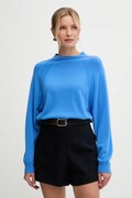 MAX&Co. sweter wełniany damski kolor niebieski lekki 2526366024200