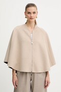 MAX&Co. poncho dwustronne z dodatkiem wełny kolor beżowy 2526736037200