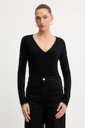 Liu Jo sweter damski kolor czarny lekki MF5227 MS49I