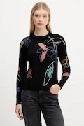 Πουλόβερ Desigual ARTY χρώμα: μαύρο, 25WWJF33