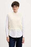 Pedro del Hierro kamizelka damski kolor beżowy lekki 4962459