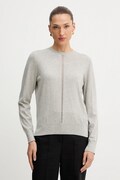 BOSS Orange sweter z dodatkiem wełny damski kolor szary lekki 50548927