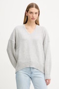 BOSS Orange sweter z dodatkiem wełny damski kolor szary 50550464