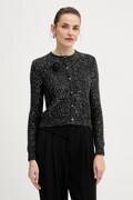 Marella kardigan z dodatkiem wełny damski kolor szary lekki 2523346152200
