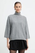Marella sweter z dodatkiem wełny Emme by Marella damski kolor szary lekki 2525366032200