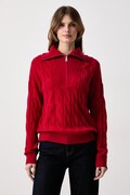 Tommy Hilfiger sweter damski wełniany czerwony WW0WW46425
