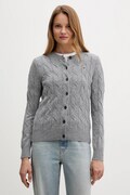 Tommy Hilfiger kardigan wełniany damski kolor szary WW0WW47463
