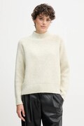 Calvin Klein Jeans pulover din amestec de lână culoarea bej, cu turtleneck, LV044D372G