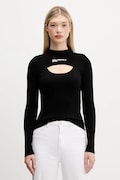 Karl Lagerfeld Jeans pulover culoarea negru, light, cu turtleneck, A4W18013