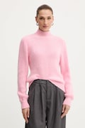 Пуловер с вълна Morgan в розово с поло MLEONAR