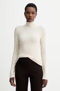 Marc O'Polo longsleeve kolor beżowy z golfem 509215752177