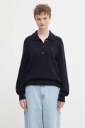 Вовняний светр Lacoste колір синій  AF4010