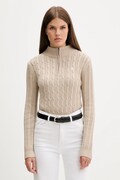 Βαμβακερό πουλόβερ Guess Jeans χρώμα: μπεζ, W5BR13 Z3HM1