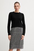 FROM FUTURE sweter kaszmirowy damski kolor czarny lekki WPR00019