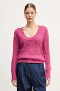United Colors of Benetton sweter z dodatkiem moheru damski kolor fioletowy 1VAAD10EX