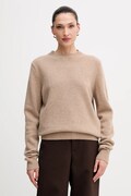 La Mania sweter wełniany MELLOW damski kolor beżowy MELLOW