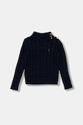 Дитячий бавовняний светр Polo Ralph Lauren колір синій теплий 313978862001
