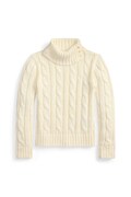 Polo Ralph Lauren sweter bawełniany dziecięcy kolor biały 313978862002