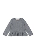 Konges Sløjd sweter z dodatkiem kaszmiru CATHY KNIT SWEATER kolor szary lekki KS103748