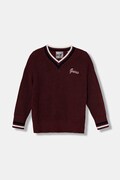 Guess sweter z dodatkiem wełny dziecięcy kolor bordowy J5BR23 Z1152