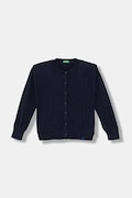 United Colors of Benetton cardigan per bambini colore blu navy 19DKC500Y