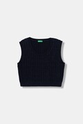 Παιδικό γιλέκο United Colors of Benetton χρώμα: ναυτικό μπλε, 1D32C108Y