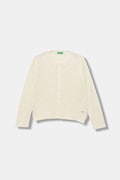 Кардиган з вовною United Colors of Benetton колір бежевий легкий 126WC500X