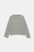 Кардиган з вовною United Colors of Benetton колір сірий легкий 126WC500X
