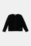Кардиган з вовною United Colors of Benetton колір чорний легкий 126WC500X