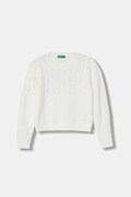 United Colors of Benetton sweter kolor biały 16CLG1010