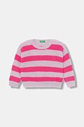 Otroški pulover United Colors of Benetton vijolična barva, 1Z8SH102W