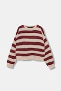 United Colors of Benetton pulover copii culoarea bordo, 1Z8SQ108X